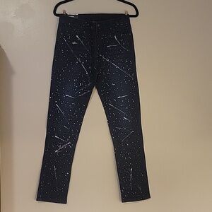 Quad Seven Boys' Jeans With Paint Blue & White Dots, Size: 16, NWT